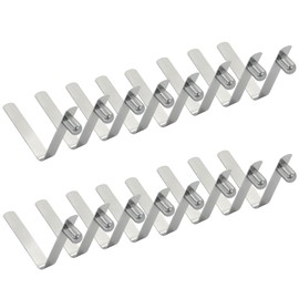 Aoserge 16 Pack Stainless Steel Spring Snap Clips for Kayak Paddle, Tent Pole & More – Durable Rust-Resistant Push Button Locking Tube Pins for Camping, Canopy, RV & Outdoor Gear，6mm