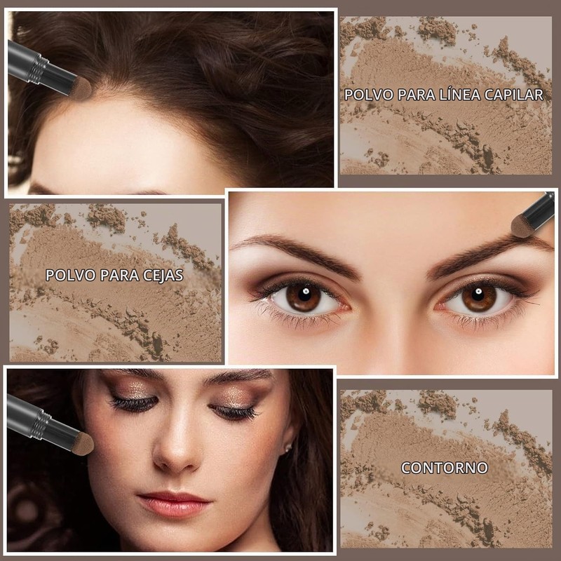 Hairline Powder Stick Cubre Raíces Capilar, Marrón claro