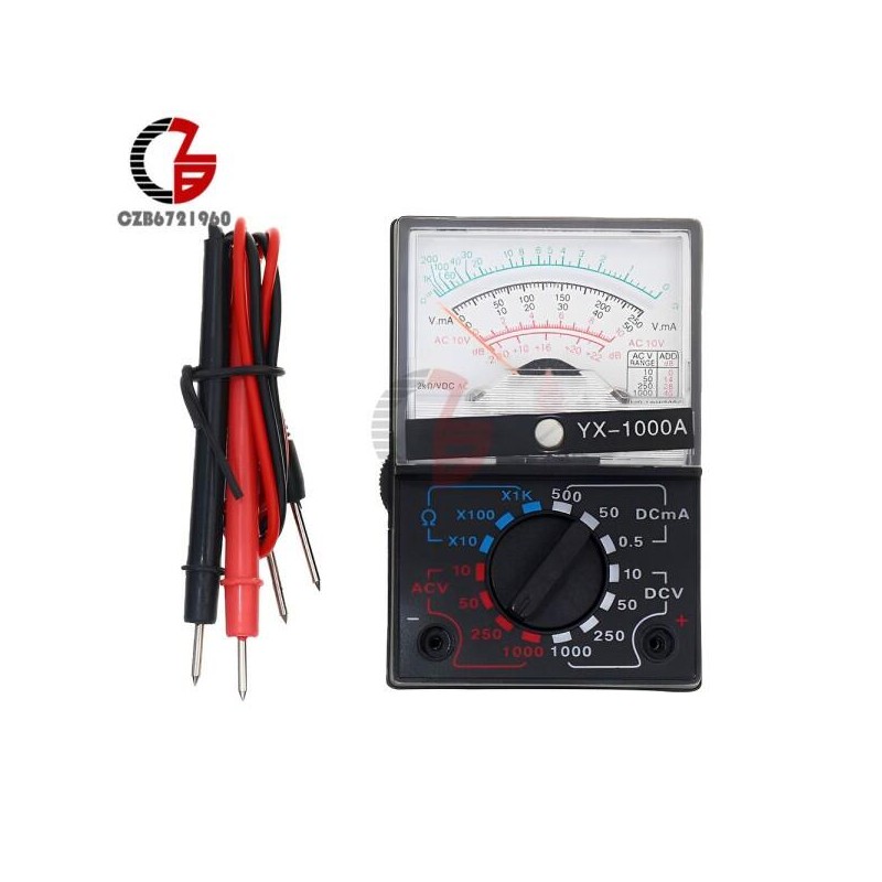 YX 호환 YX-1000A AC DC 2500V 볼트 전류계 포인터 멀티미터