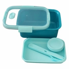 Curver Smart To Go 1.2L Lunch Kit W/ Utensils, Cup, Locking Lid Dishwasher Safe