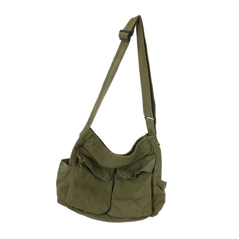 Tooling type shoulder messenger bag men and women ins canvas