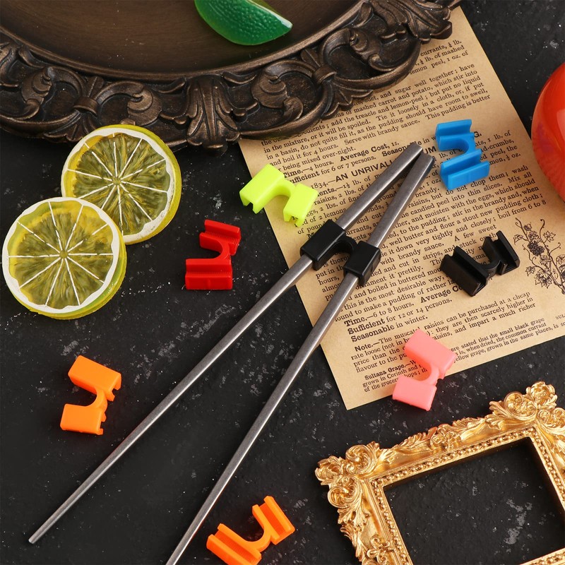 30 Pieces Chopstick Helper Training Kit Chopsticks Connector Reusable Plastic