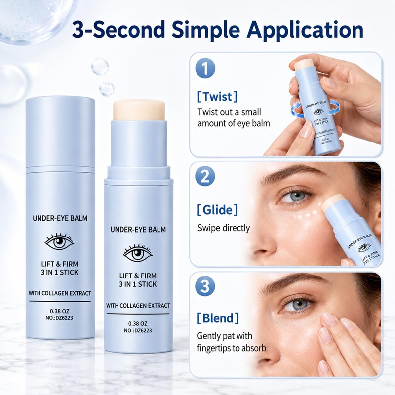 2Pcs Under Eye Balm, Lift & Firm 3-in-1 Multi Balm
