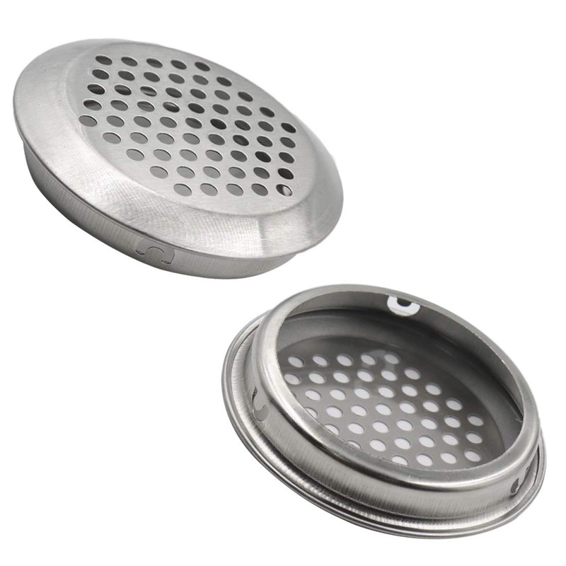 Rannb 2"/53mm Soffit Vent Circular Air Vents Stainless Steel Round
