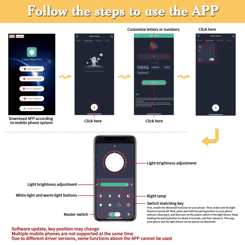 CVKASH LED Flush Mount Ceiling Light Fixture Modern Brushed Nickel