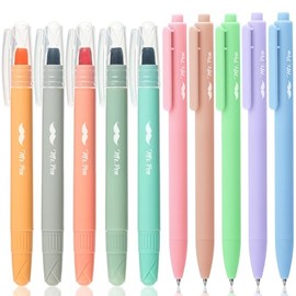 Mr. Pen- Bible Highlighters and Pens, 10 Pack, Gel Highlighters, Cotton Candy Clouds, Bible Highlighters No Bleed, Gel Highlighter No Bleed Through, Aesthetic Pens, Gel Pens, Cute Pens