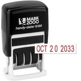 Mark 2000 - S120 Self-Inking Date Stamp - Red Color