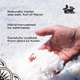 Sí Salt, Colima Sea Salt, Crystals, Kosher, Unrefined, Hand Harvested Bulk Size, Canning, FoodService (4.4 lbs, Coarse Sea Salt)