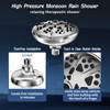 High Pressure Shower Head with 10-Setting Modes, 360° Adjustable Metal