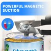 Heavy Duty Manual Can Opener, Smooth Safe Edge, Magnetic Lid