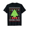 Chemistree Ugly Christmas Jumper Science Chemistry 2021 T-Shirt, black, s