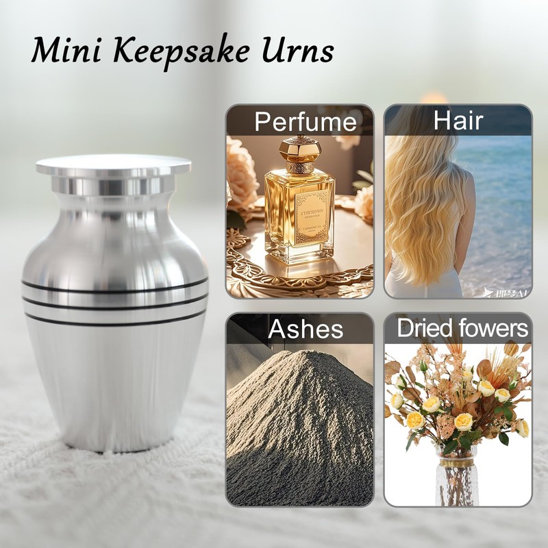 Aerospace-Grade Aluminum Urn for Adult Male Ashes - Lightweight Cremation