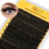 QUEWEL Cluster Lashes 3D Volume Eyelash Extension 180D Individual Eyelashes
