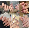 6 Pack (144 pcs) Nail Tips Popular Medium Design, NIUANIUA