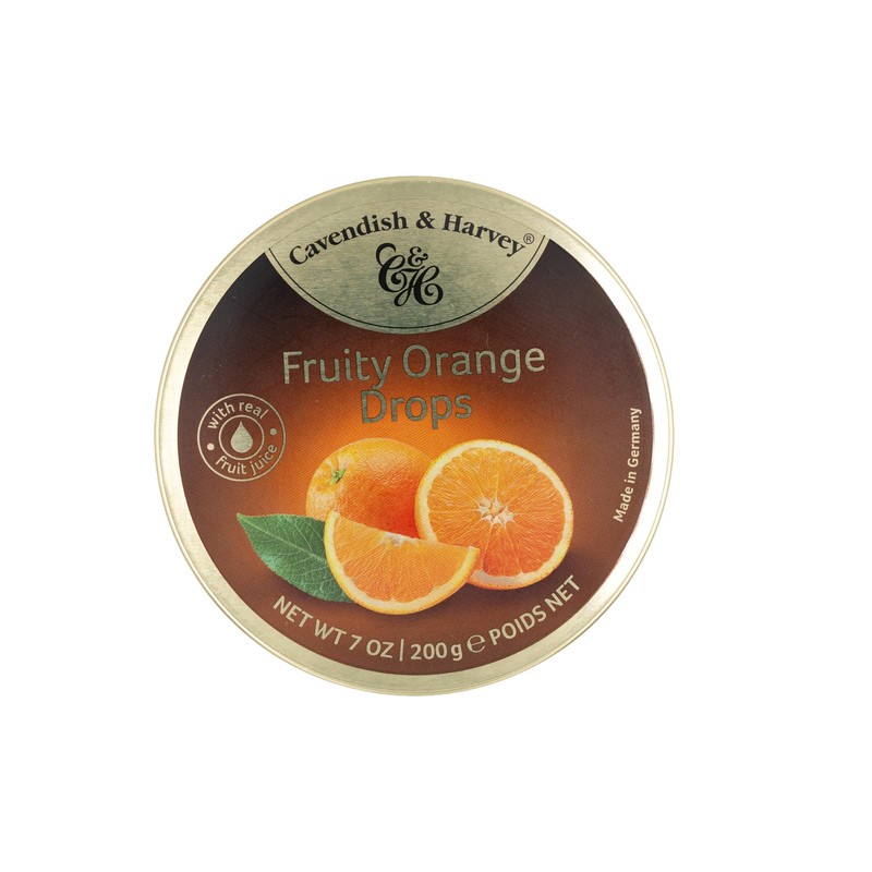 Cavendish & Harvey | Fruity Orange Hard Candy Drops |