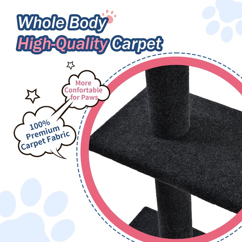 Max & Marlow Cat Tree Floor to Ceiling Cat Tower