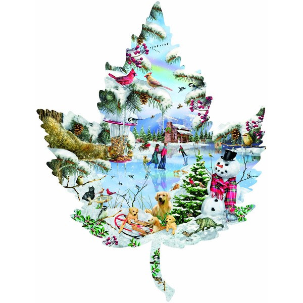 Winter on The Lake 1000 pc Jigsaw Puzzle