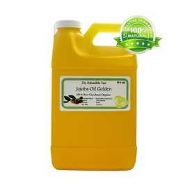 64 Oz Premium Jojoba Oil Unrefined Golden Pure Organic Cold Pressed Best Quality