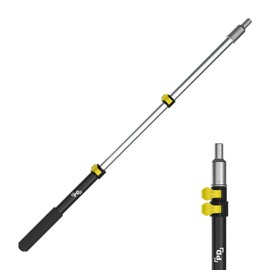 Extensión telescópica para rodillo PD de 1.5 a 3 ft, extensión para rodillo de pintura multiusos, mecanismo EZ-Lock | Mango de aluminio ligero | Poste roscado para limpiacristales, sacudidor
