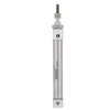 Stainless Steel Air Cylinder, Round Body, Single Acting, Spring Return,