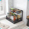 REALINN Under Sink Organizer, Pull Out Cabinet Storage 2 Tier