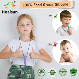 Hoaisun Chew Necklaces For Sensory Kids 8 Pack Chewy Necklace Sensory Boys And Girls