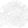50Pcs Clear Screw Thread Protectors, 1.2mm ID Round Rubber End