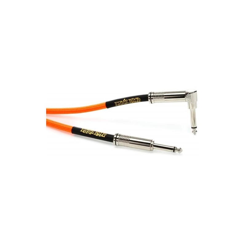 Ernie Ball - Cable trenzado para instrumentos, recto/acodado, 5,4 m,