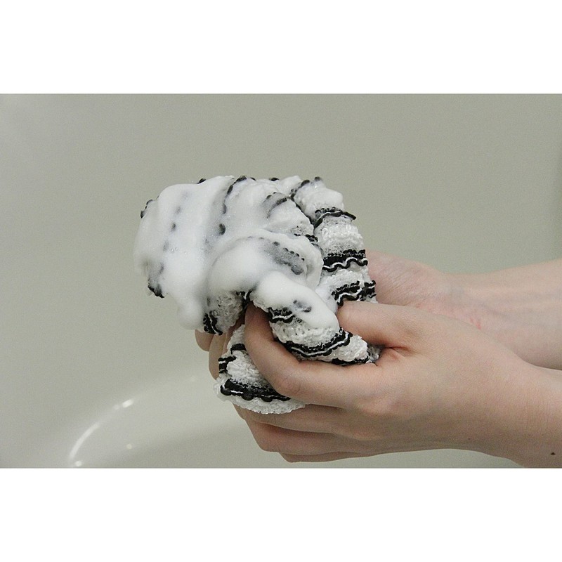AISEN Foam Body Soap, Gently Washable, Stretchable Foam Soap Towel,