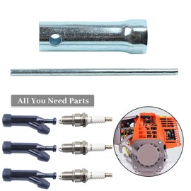 Haishine F7TC Lawn Mower Chainsaw Spark Plugs Go Kart Mini Bike Router for GX120 GX160 GX200 GX270 GX340 GX390 Generator with Socket and Spark Plug Socket
