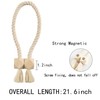 OCIOLI 2 Pack Strong Magnetic Curtain Tiebacks Curtain Holdbacks Outdoor