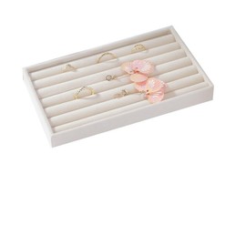 Elegant Jewelry Display Storage Box - Desktop Makeup Tray for Earrings, Bracelets, Rings - Finishing Organizer Rack (Stud plate)