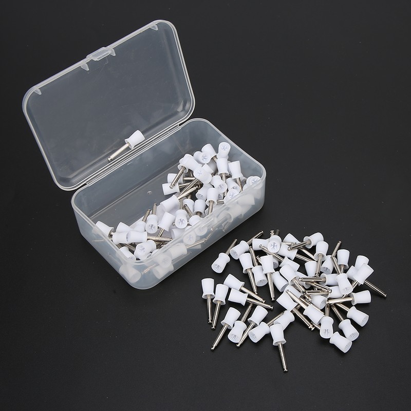 100Pcs Dental Teeth Polishing Brush Rubber Polisher Dental Supply with