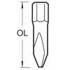 Trend Snappy 25mm Long Slotted Insert Bits, Pack of 3,