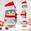 CoFuBcad Positive Penguin with Christmas Hat, Cute Christmas Crochet Penguin