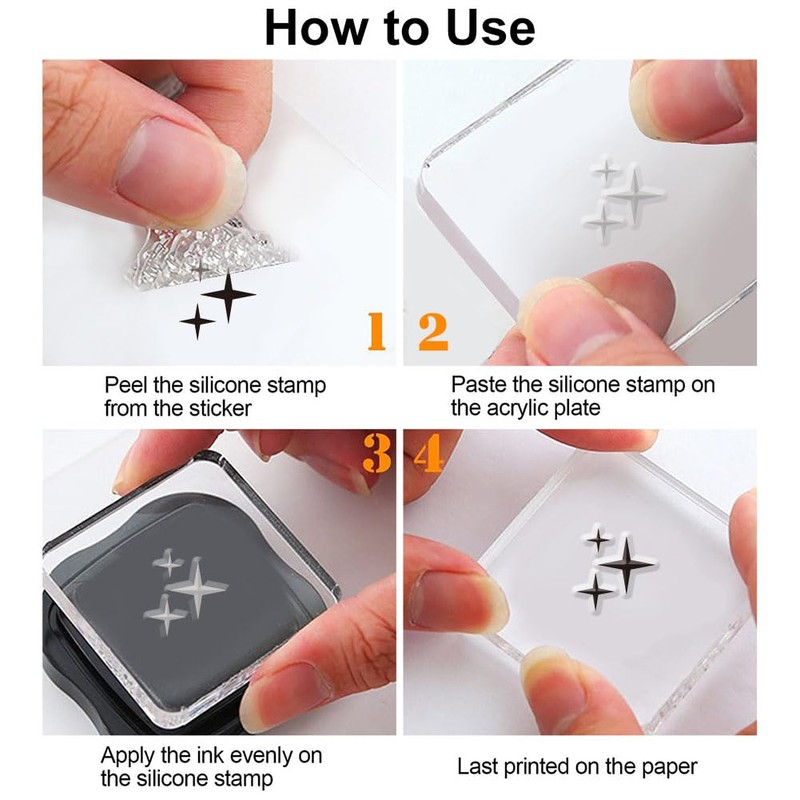 GLOBLELAND Letter and Number Clear Stamps for Card Making 8.3×5.8