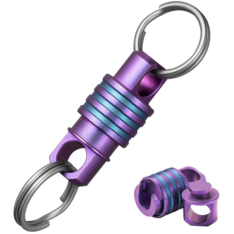 TISUR Quick Release Keychain,Detachable Disconnect Keychain with Locking System, Swivel