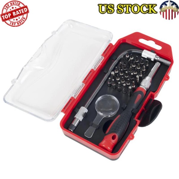 Unbranded 30 Piece Precision Screwdriver Set Flexible Shaft Magnifying Glass