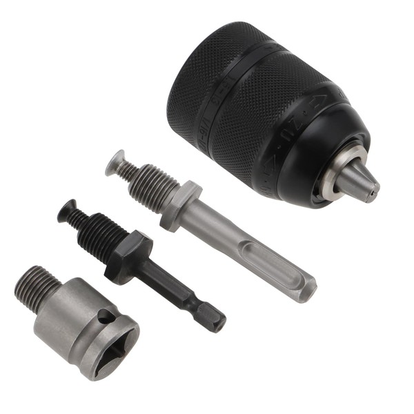 LT Easiyl 1 Set 1.5-13mm Keyless Drill Chuck 1/2 Wrench