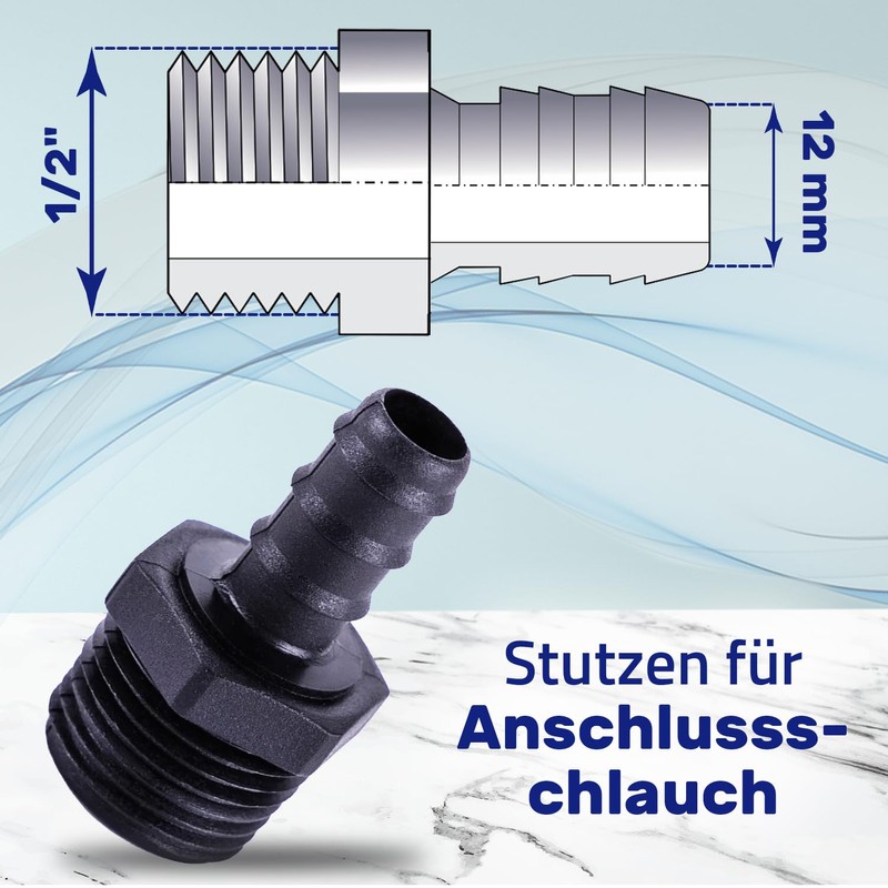 Hose Nozzle with Diameter 30 mm and Male Thread 1/2