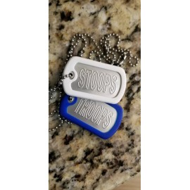 Handmade Kentucky Football Fans Stoops Troops Stainless Steel Dog Tags Necklace Chain