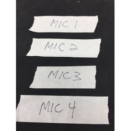 Labeling Tape - Clean Removable Console Tape | Adhesive Tape for Light Control Board, DJ Mixing Board, Audio Mixer, Arts and Crafts, Office Products, Ink Pens and Markers | Tons of Uses - 1"x20Yds