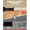 EZARC Bi-Metal Arc Edge Oscillating Tool Blade, 2-11/16" Extra-Long Japanese