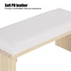 Nail Art Hand Pillow Mat Soft PU Leather Wooden Stand