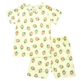 Babysoy Baby & Toddler Short Sleeve Pajama Set (2T, Strawberry)