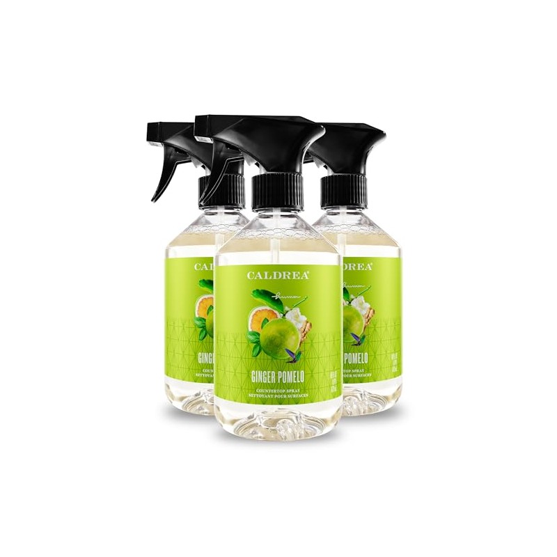 Caldrea Multi-surface Countertop Spray Cleaner, Made with Vegetable Protein Extract,