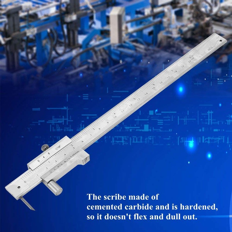 0-200mm Vernier Caliper Portable Stainless Steel Vernier Caliper with Scriber