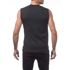 Pro Club Men's Comfort Muscle Tee, Black, Large