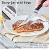 WELLSTAR Steak Knives Set of 8 with Wood Block, 4.75