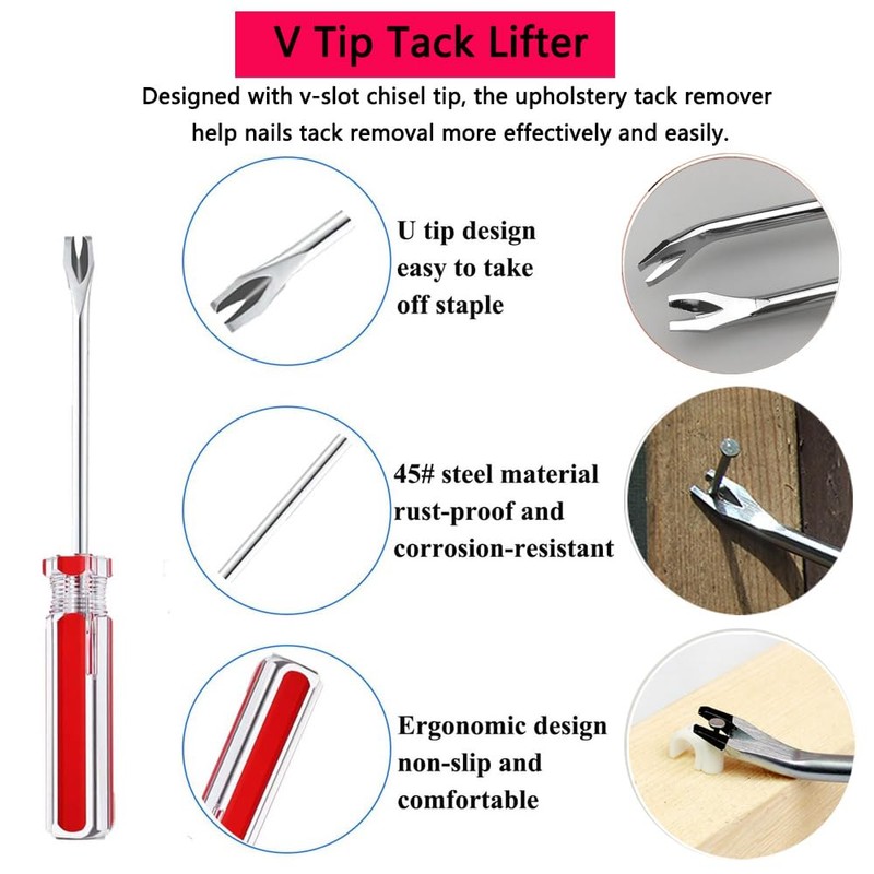Upholstery Staple Remover Staple Puller Tack Puller Nail Remover Tool